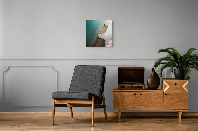 Tablou Canvas pe temă de pe stâncă și ocean, 50 x 50 cm – poza 6
