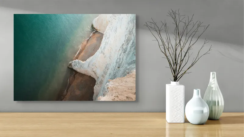 Tablou Canvas pe temă de pe stâncă și ocean, 70 x 50 cm – poza 3