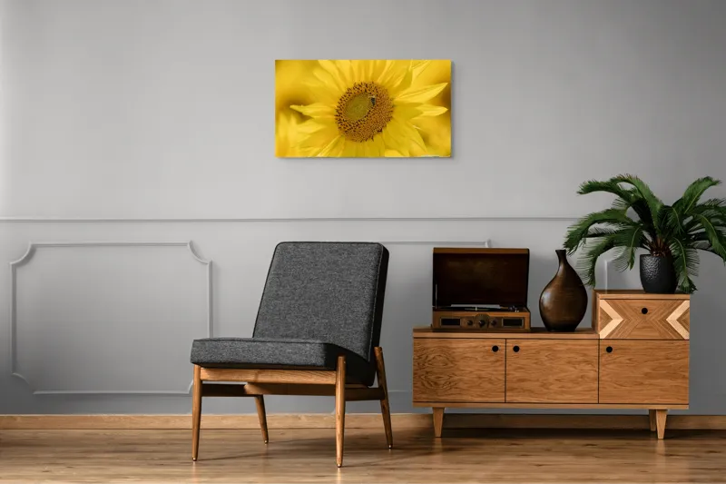 Tablou Canvas Galben Floare Soare Natură Frumusețe Vară, 90 x 50 cm – poza 6