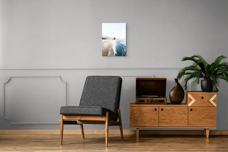Tablou Canvas, "Valurile mării pe plaja pustie", 39 x 54 cm – poza 8