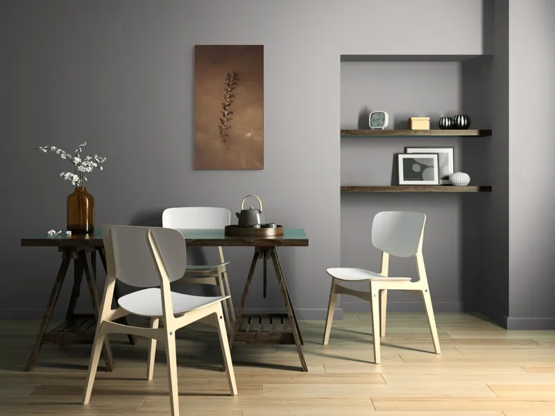 Tablou Canvas, "Frunza plutind pe suprafața apei", Nisip, Apă, Frunză, Textură, Natură, Calm, Efect, Arid, Minimalism, Linie., 50 x 90 cm – poza 4