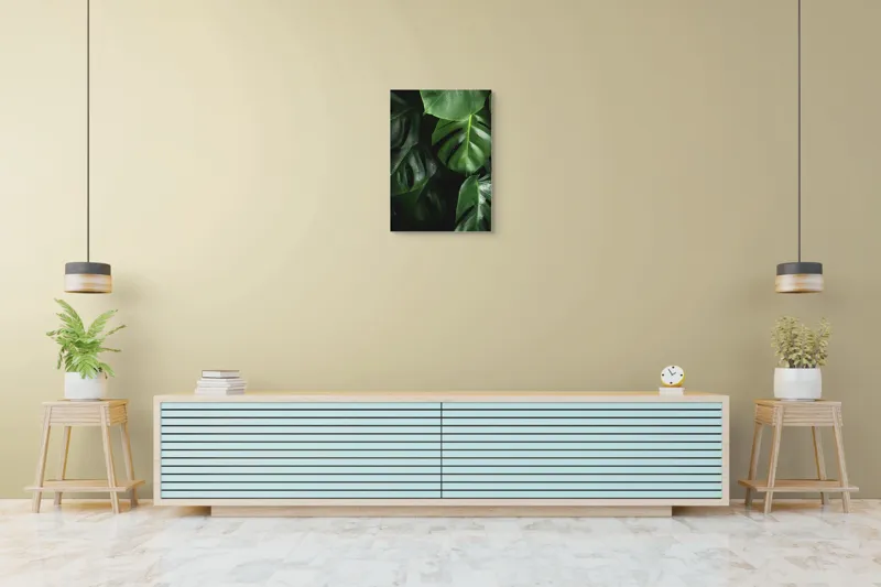Tablou Canvas, "Frumusețea luxuriantă a naturii verzi", Verde, Frunziș, Luciu, Textură, Umbre, Plante, Prospețime, 50 x 70 cm – poza 6