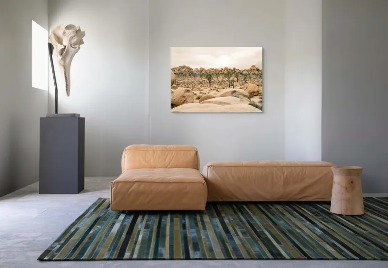 Tablou Canvas, "Vântul printre arborii deșertici", Deșert, Pietre, Cactuși, Cer, Întins, Arid, Natură, Solitar, Sălbatic, Calm, 100 x 70 cm – poza 7