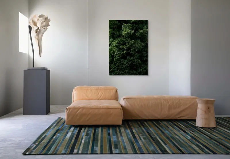 Tablou Canvas, "Verde intens natură ascunsă subtil", Frunziș, Dens, Verde, Textură, Natură, Viu, Organic, Abundență, Vegetație, Lumină, Umbra, Detaliu, Calm, Ecologic, Proaspăt, 70 x 100 cm – poza 7
