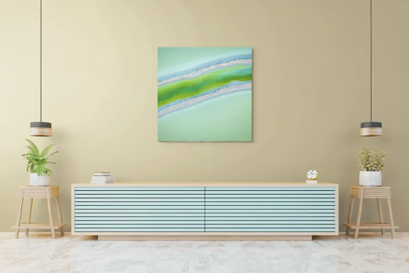 Tablou Canvas, "Culorile misterioase ale naturii vibrante", 100 x 100 cm – poza 5
