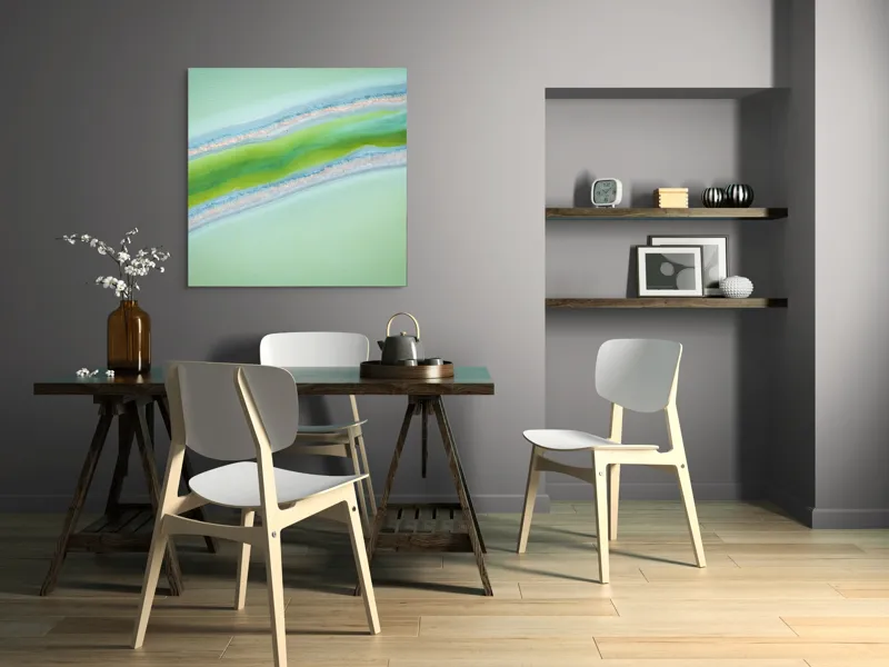 Tablou Canvas, "Culorile misterioase ale naturii vibrante", 100 x 100 cm – poza 6