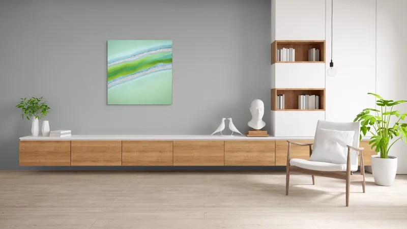 Tablou Canvas, "Culorile misterioase ale naturii vibrante", 100 x 100 cm – poza 8