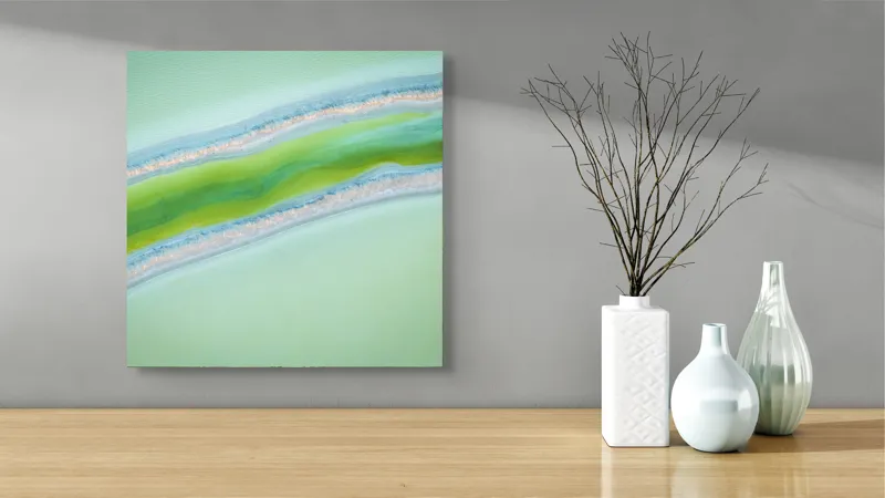 Tablou Canvas, "Culorile misterioase ale naturii vibrante", 50 x 50 cm – poza 3