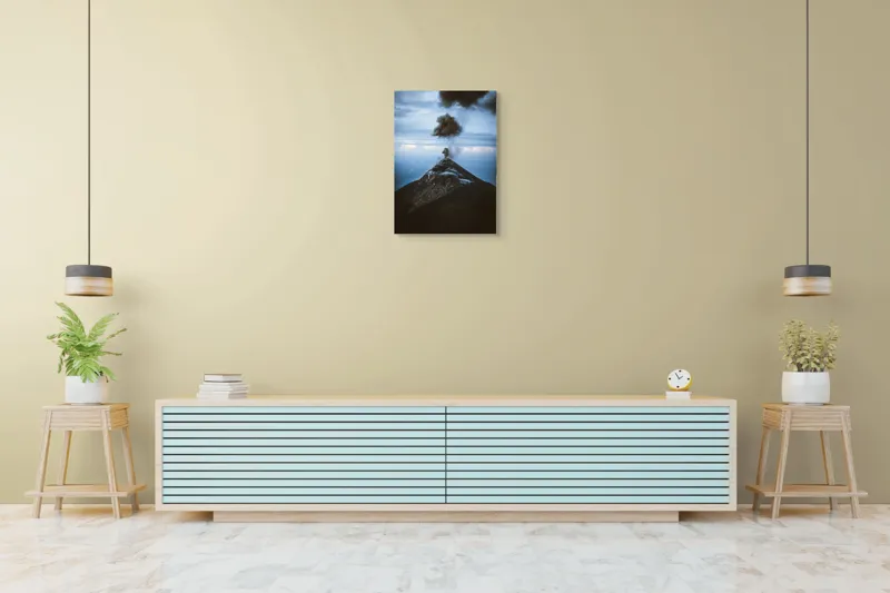 Tablou Canvas, "Norii de fum ai vulcanului treaz", Nor, Erupție, Vulcan, Fum, Cer, Intensitate, Natură, Dramatic, Peisaj, Stâncos, 50 x 70 cm – poza 6