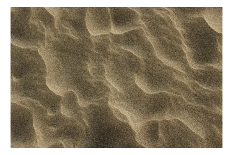 Tablou Canvas, "Urme de vânt pe nisip mișcător", Nisip, Unde, Textura, Umbre, Dune, Linie, Natură, Valuri, 50 x 50 cm