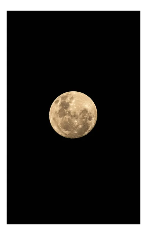 Tablou Canvas, "Luna plină pe cerul întunecat", Lună, Plină, Strălucitoare, Misterioasă, Nocturnă, Rotundă, 26 x 39 cm