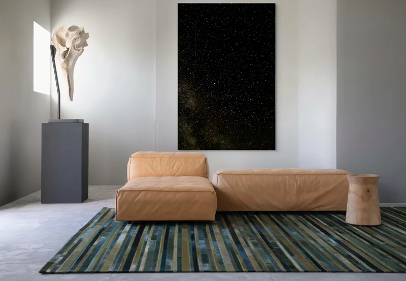 Tablou Canvas, "Stelele nopții în universul infinit", Stele, Univers, Lumină, Întuneric, Infinit, Cosmos, Mister, Eternitate, Galaxii, 100 x 150 cm – poza 7