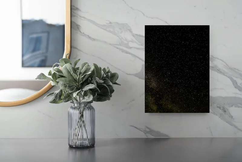 Tablou Canvas, "Stelele nopții în universul infinit", Stele, Univers, Lumină, Întuneric, Infinit, Cosmos, Mister, Eternitate, Galaxii, 26 x 39 cm – poza 4
