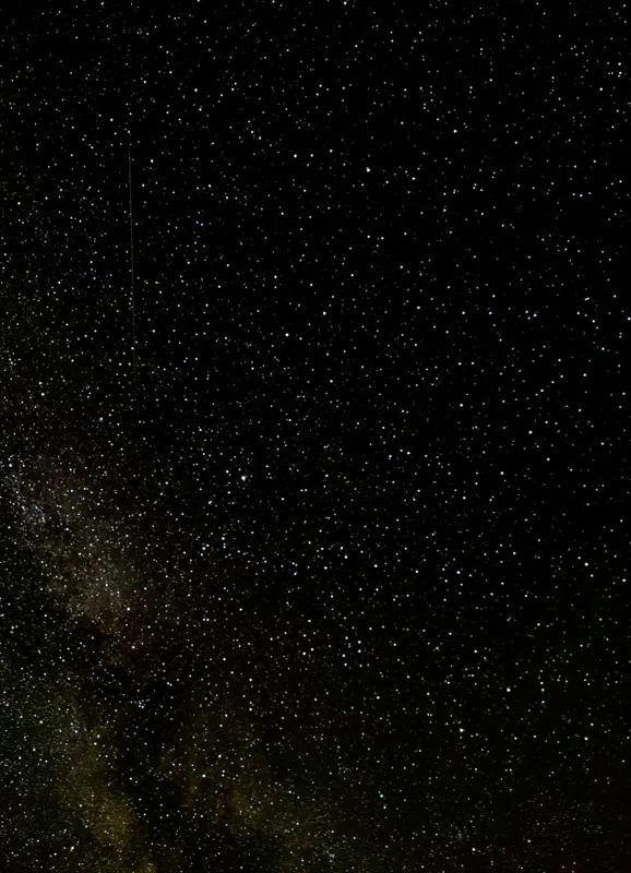 Tablou Canvas, "Stelele nopții în universul infinit", Stele, Univers, Lumină, Întuneric, Infinit, Cosmos, Mister, Eternitate, Galaxii, 39 x 54 cm – poza 2