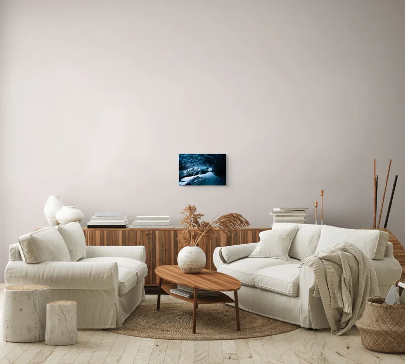 Tablou Canvas cu Peisaj din Peștera de Gheață, , Albastru, 39 x 26 cm – poza 7