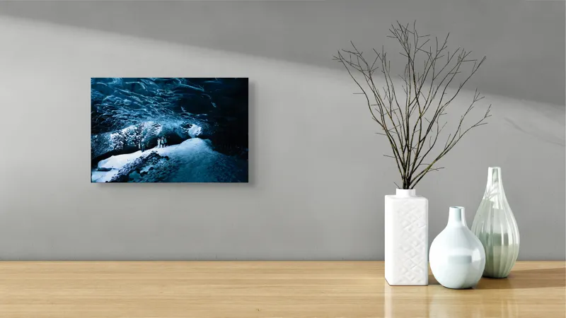 Tablou Canvas cu Peisaj din Peștera de Gheață, , Albastru, 39 x 26 cm – poza 8