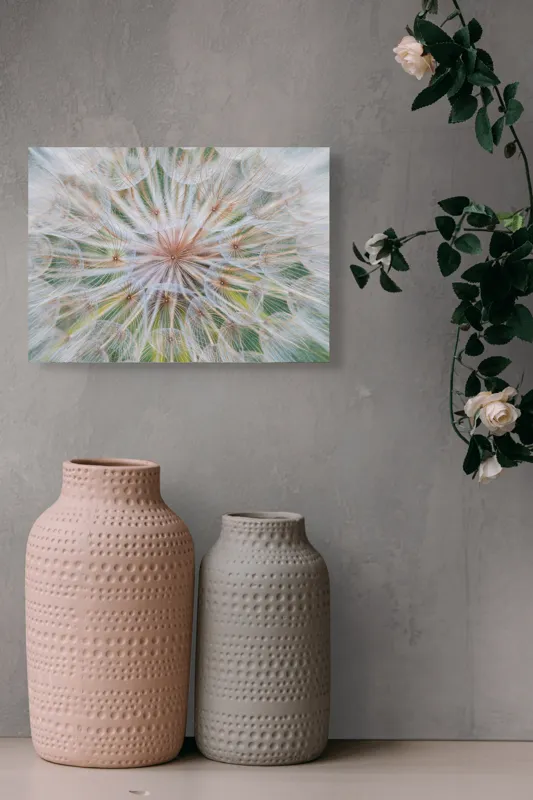 Tablou Canvas, "Cercul delicat al naturii efemere", Floare, Gingașă, Eterică, Fragilă, Delicată, Aerisită, Efemeră, Natură, Minunată, Plutitoare, 54 x 39 cm – poza 8