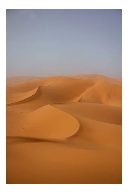 Tablou Canvas Peisaj Desert Dune Valuri Orizont Caldura, 39 x 54 cm