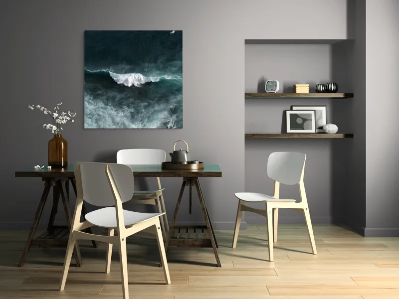 Tablou Canvas Ocean Infinit, Valuri și Energie Natură, 100 x 100 cm – poza 6
