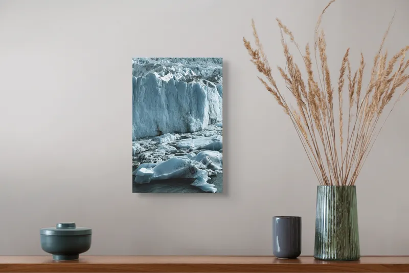 Tablou Canvas, "Gheața tăcută a nordului înghețat", Gheață, Măreție, Albastru, Răceală, Natură, Tablou, Impresionant, Arhetip, Forță, Silentios, 26 x 39 cm – poza 5