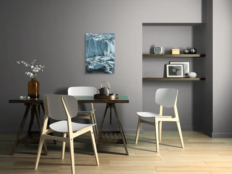 Tablou Canvas, "Gheața tăcută a nordului înghețat", Gheață, Măreție, Albastru, Răceală, Natură, Tablou, Impresionant, Arhetip, Forță, Silentios, 50 x 70 cm – poza 5
