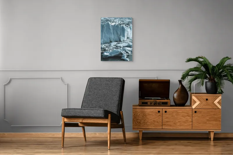 Tablou Canvas, "Gheața tăcută a nordului înghețat", Gheață, Măreție, Albastru, Răceală, Natură, Tablou, Impresionant, Arhetip, Forță, Silentios, 50 x 70 cm – poza 8
