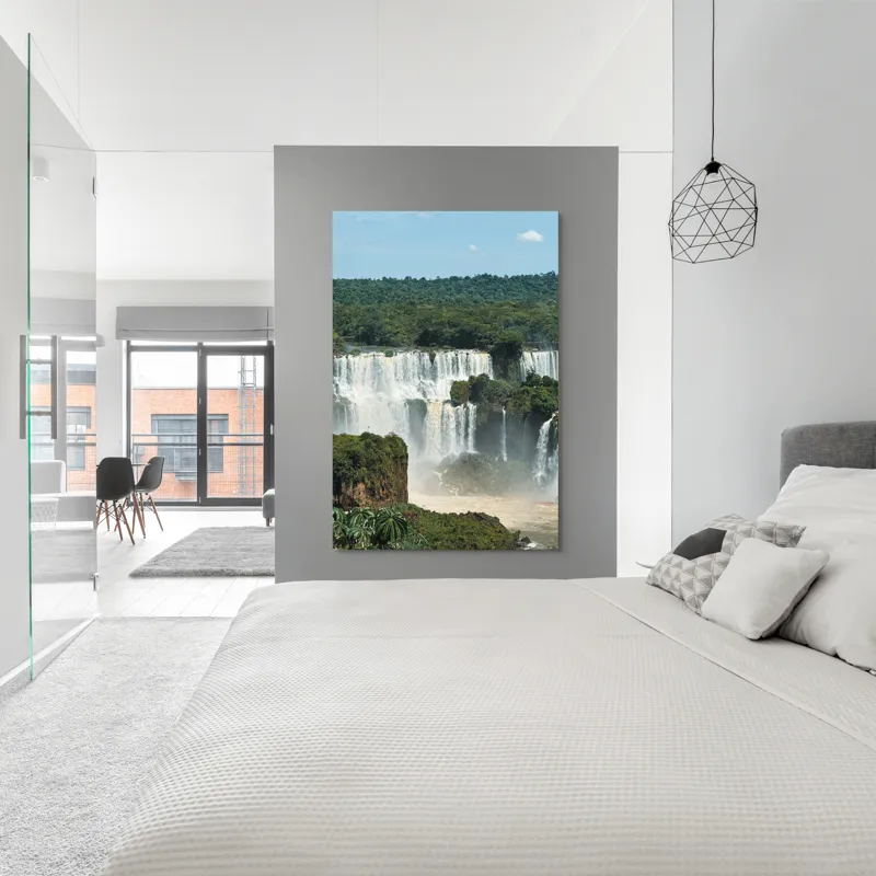 Tablou Canvas Natură Cascadă Curcubeu Multicolor, 100 x 150 cm – poza 5