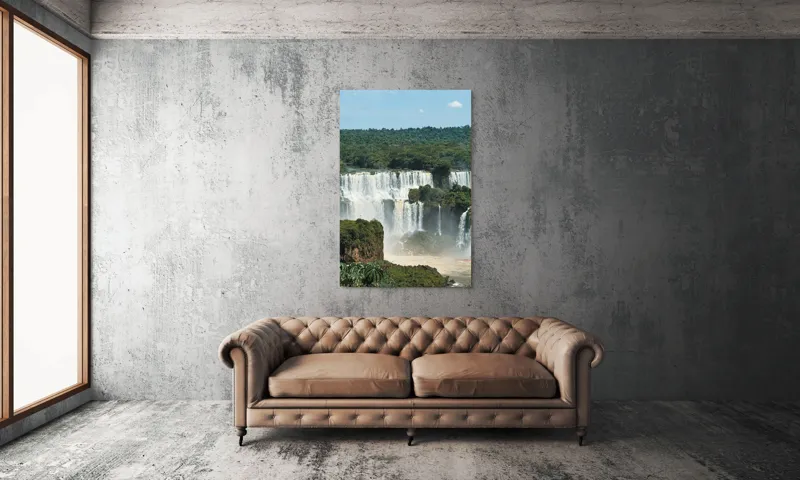Tablou Canvas Natură Cascadă Curcubeu Multicolor, 100 x 150 cm – poza 6