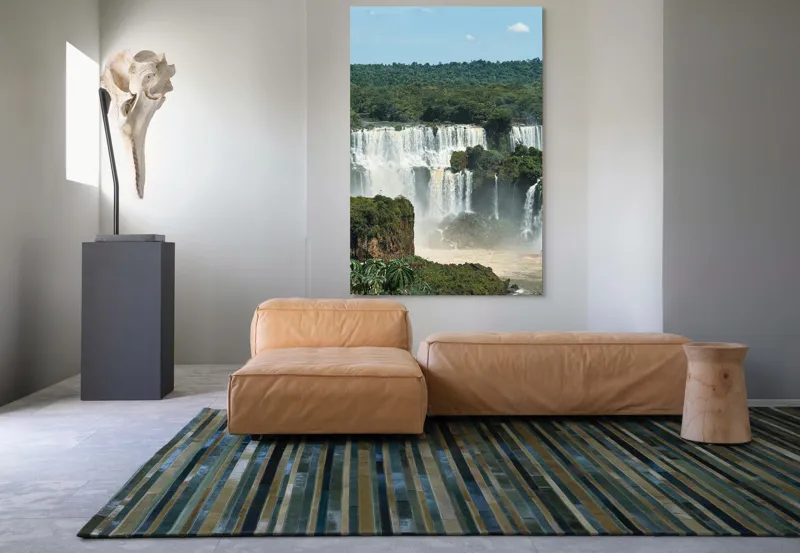 Tablou Canvas Natură Cascadă Curcubeu Multicolor, 100 x 150 cm – poza 7