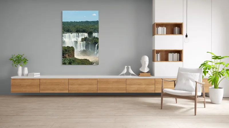 Tablou Canvas Natură Cascadă Curcubeu Multicolor, 100 x 150 cm – poza 8