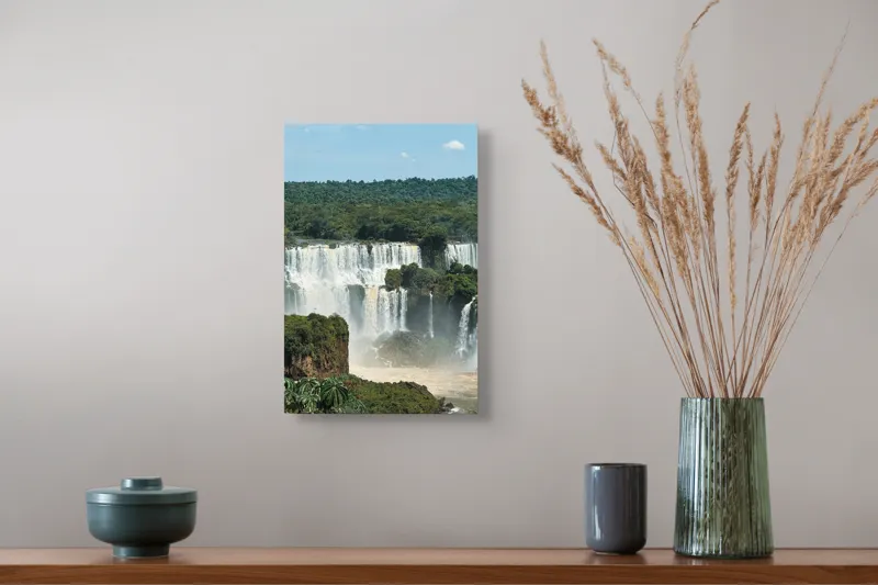 Tablou Canvas Natură Cascadă Curcubeu Multicolor, 26 x 39 cm – poza 5