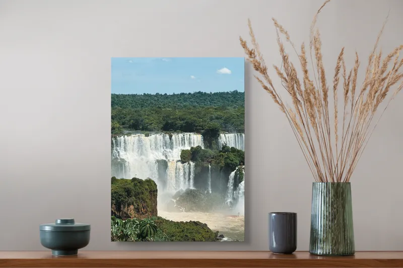 Tablou Canvas Natură Cascadă Curcubeu Multicolor, 39 x 54 cm – poza 3