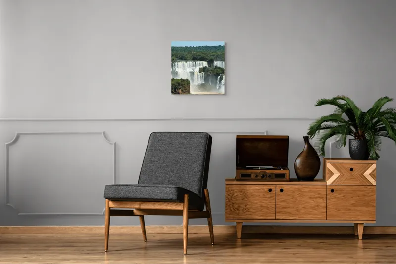 Tablou Canvas Natură Cascadă Curcubeu Multicolor, 50 x 50 cm – poza 6