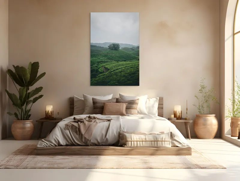 Tablou Canvas Peisaj Natură Pădure Plantatie Calm, 100 x 150 cm – poza 3