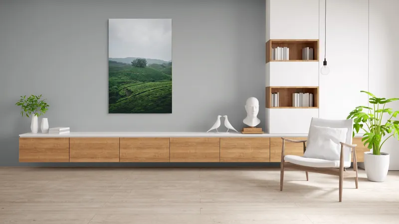 Tablou Canvas Peisaj Natură Pădure Plantatie Calm, 100 x 150 cm – poza 8