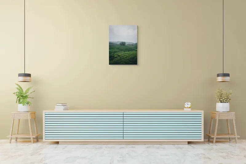 Tablou Canvas Peisaj Natură Pădure Plantatie Calm, 50 x 70 cm – poza 6