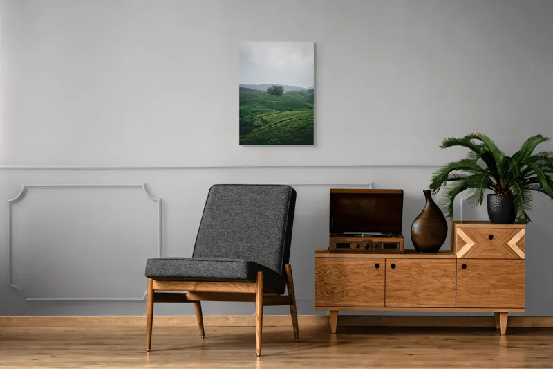 Tablou Canvas Peisaj Natură Pădure Plantatie Calm, 50 x 70 cm – poza 8