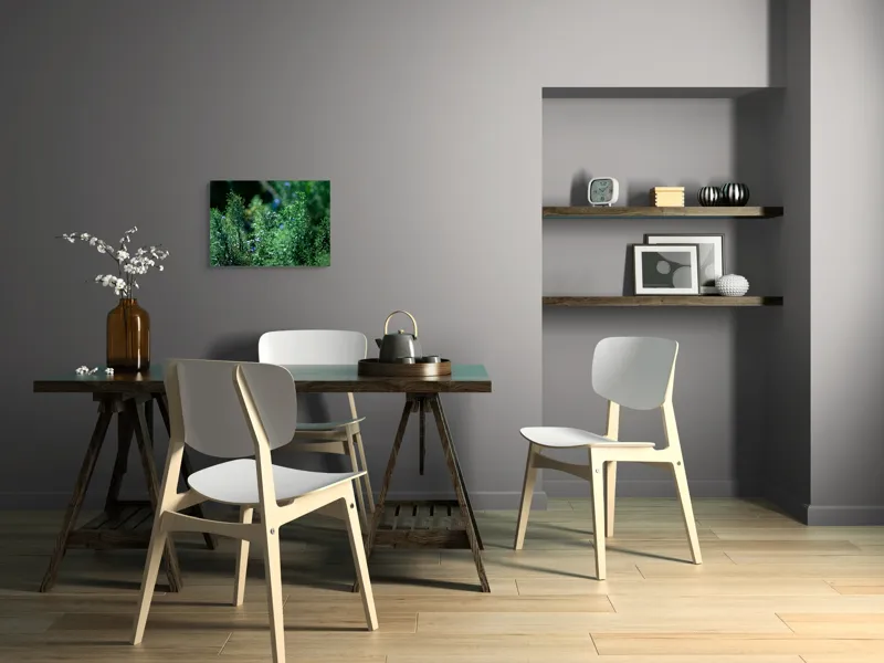 Tablou Canvas, "Dance vegetal în lumina verii", Natură, Verdeață, Flori, Lumină, Vitalitate, Prospețime, Armonie, Serenitate, 54 x 39 cm – poza 6