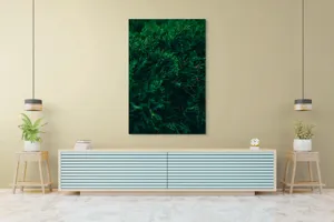 Tablou Canvas, "Verdele naturii în prim-plan misterios", 100 x 150 cm – poza 4