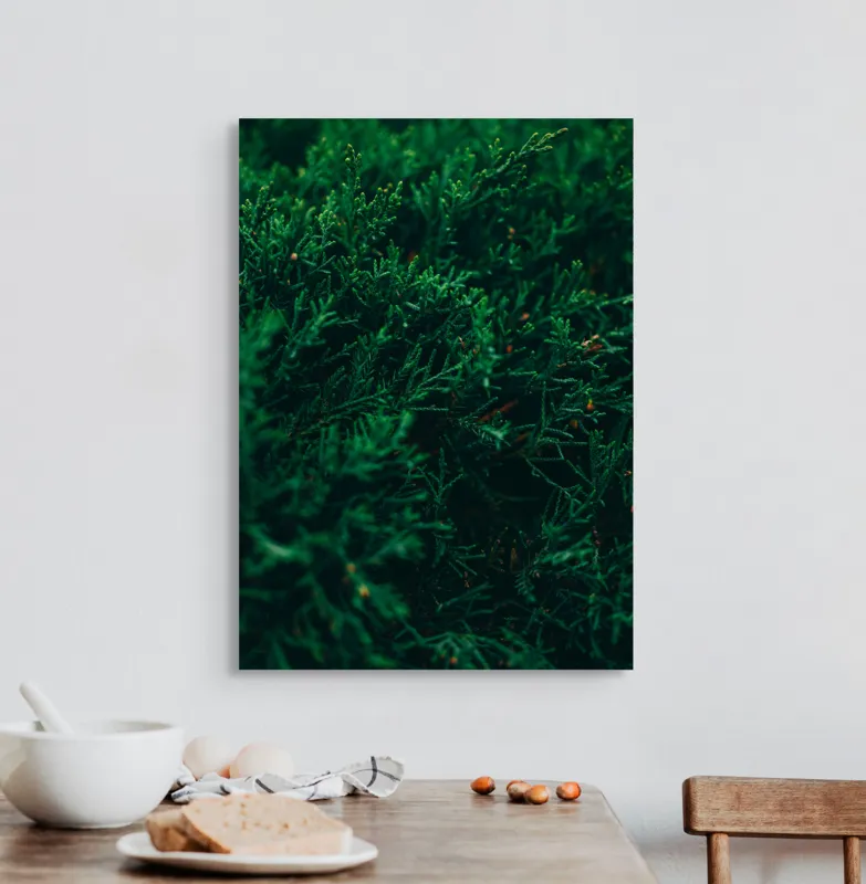 Tablou Canvas, "Verdele naturii în prim-plan misterios", 50 x 70 cm – poza 3