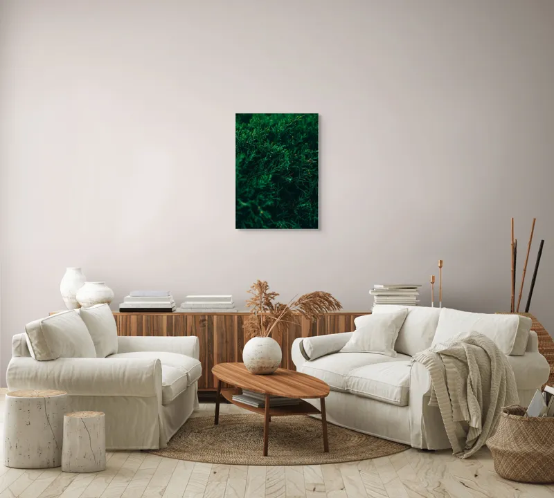 Tablou Canvas, "Verdele naturii în prim-plan misterios", 50 x 70 cm – poza 4