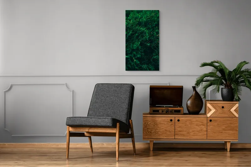 Tablou Canvas, "Verdele naturii în prim-plan misterios", 50 x 90 cm – poza 8