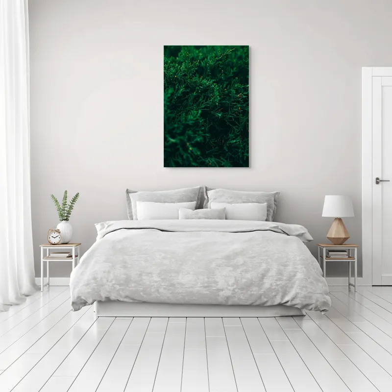 Tablou Canvas, "Verdele naturii în prim-plan misterios", 70 x 100 cm – poza 3