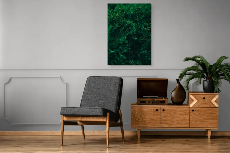 Tablou Canvas, "Verdele naturii în prim-plan misterios", 70 x 100 cm – poza 6
