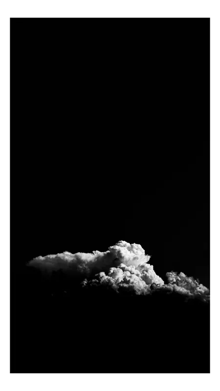 Tablou Canvas, "Nori albi pe cer întunecat", Nor, Negru, Contrast, Lumină, Dramatic, Cer, Atmosferă, 70 x 100 cm