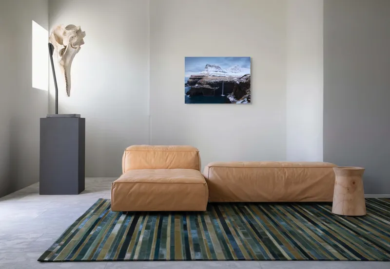 Tablou Canvas, "Cascada în peisajul înghețat de munte", 70 x 50 cm – poza 8