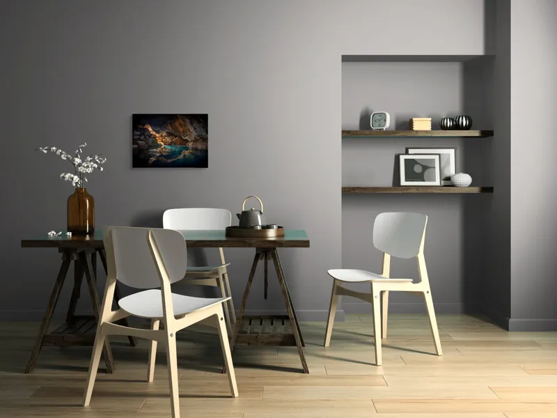 Tablou Canvas pe temă Caverna, Lumină magică și Natură, 54 x 39 cm – poza 6
