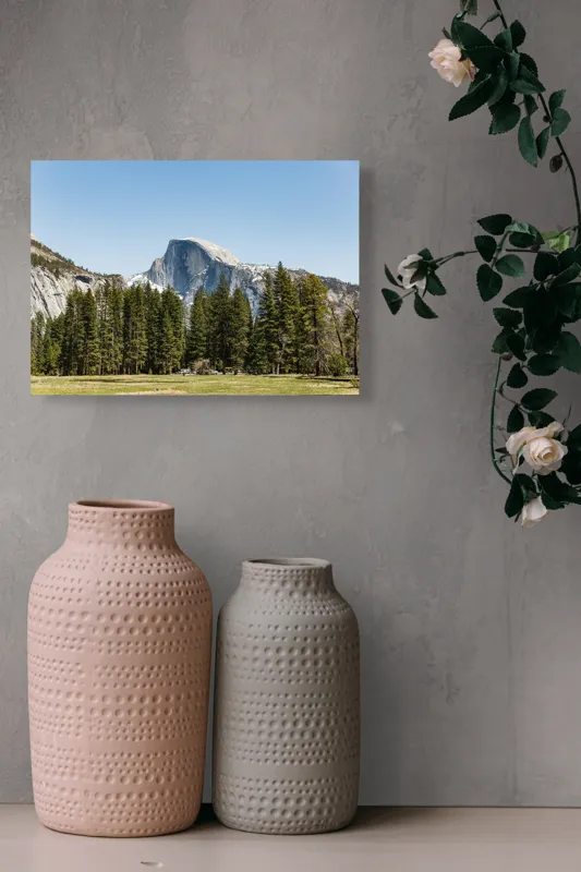 Tablou Canvas, "Semetia grandioasă a naturii albastre", Munți, Cer, Pini, Stâncă, Natură, Peisaj, Parc, Tranquilitate, 54 x 39 cm – poza 8