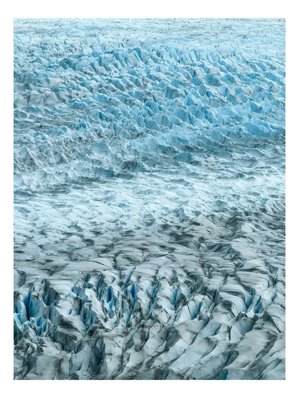 Tablou Canvas, "Imensitate glacială de basm albastru", Gheață, Albastru, Structuri, Texturi, Rece, Natură, Fascinant, Înghețat, Arhitectură, Nordică, 39 x 54 cm