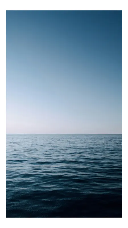 Tablou Canvas, "Infinitul orizontului albastru marin", Albastru, Liniște, Orizont, Ocean, Cer, Senin, Calm, Infinit, 70 x 100 cm